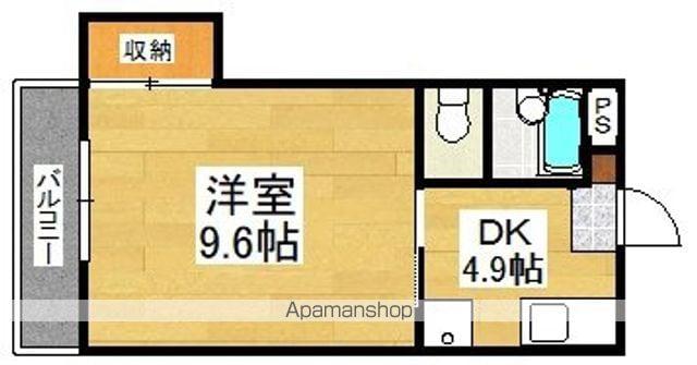 エルム大元(1DK/2階)の間取り写真