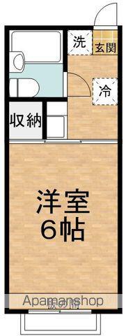 そよ風と春のアールグレイ(1K/2階)の間取り写真