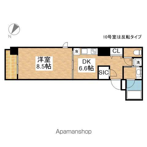 セノアタワー泉(1LDK/8階)の間取り写真
