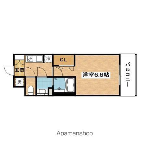 S-RESIDENE上新庄BEAT(1K/11階)の間取り写真