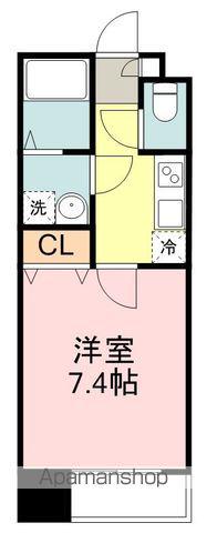 シェルグランデ東口(1K/10階)の間取り写真