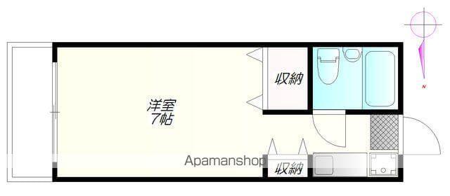 アクティブハイツ(ワンルーム/1階)の間取り写真