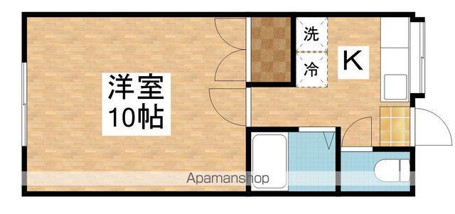 セトルハウス(1K/2階)の間取り写真