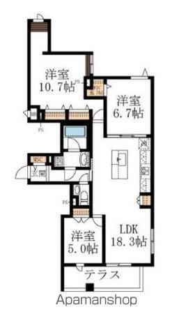 LS PLUS 豊玉南(3LDK/1階)の間取り写真