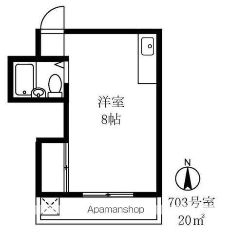 マンションメナハウス 7階階 間取り