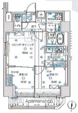 ルクレ墨田緑Ⅲ(2LDK/7階)の間取り写真