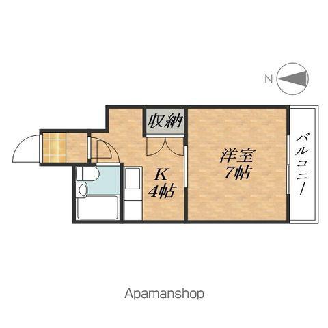 クローバーズマンション ウエスト5(1K/3階)の間取り写真