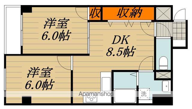コーワコーポ第15小平(2DK/3階)の間取り写真