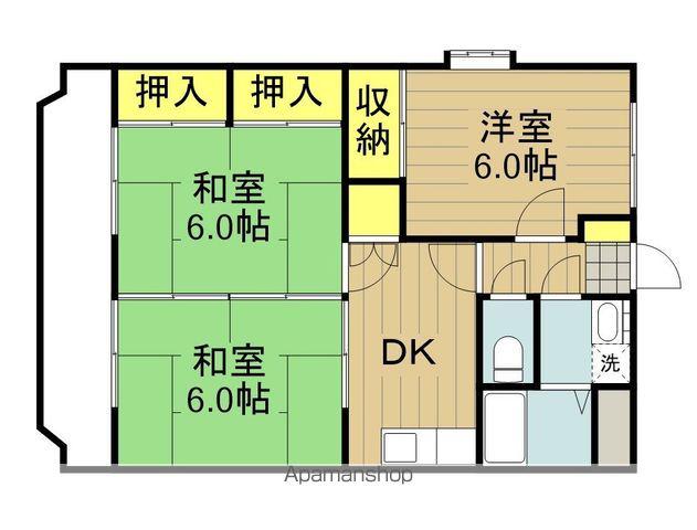 デュオプラザ33(3DK/3階)の間取り写真