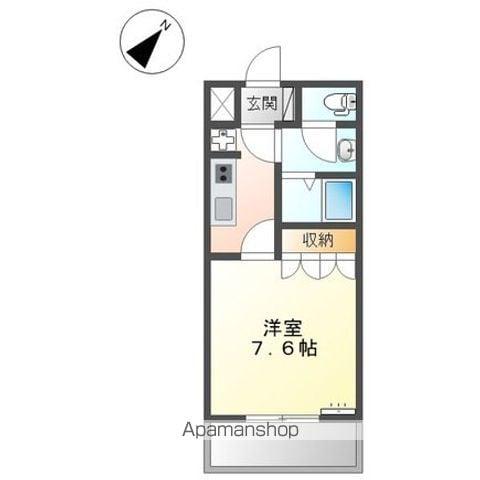 マルベリーハウス(1K/2階)の間取り写真