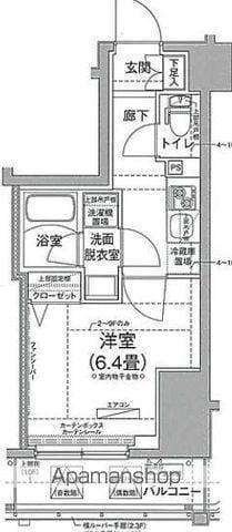 ティモーネ横浜サウス(1K/9階)の間取り写真