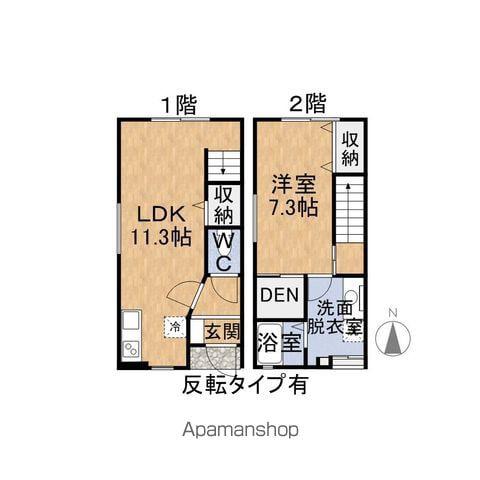 シャローム町屋(1LDK/2階)の間取り写真