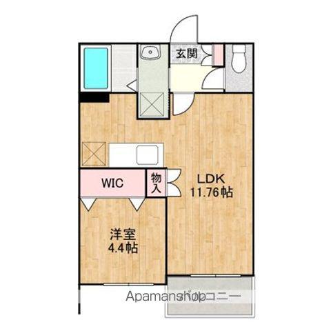 ル・シエル・ブルー(1LDK/2階)の間取り写真