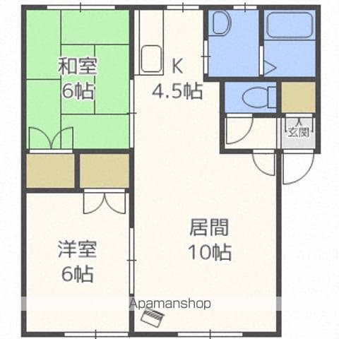 ハイツルミエール(2LDK/1階)の間取り写真