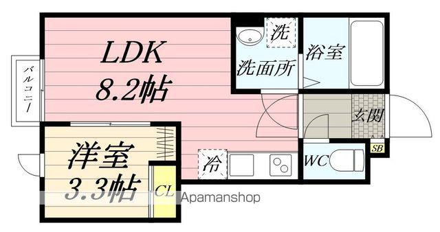 デュマンⅠ(1LDK/1階)の間取り写真