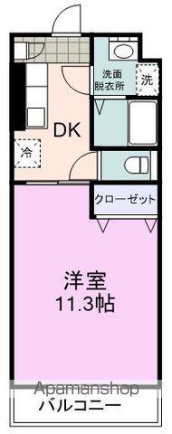 ポローニア北番町(1K/1階)の間取り写真