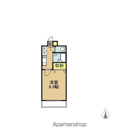 LILY-BEさくら(1K/3階)の間取り写真