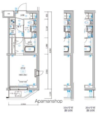REGOLITH板橋本町(1K/1階)の間取り写真