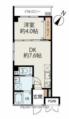 コネクトパークヒルズ南初富(1LDK/3階)の間取り写真