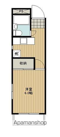 コーポアリガ(1K/2階)の間取り写真
