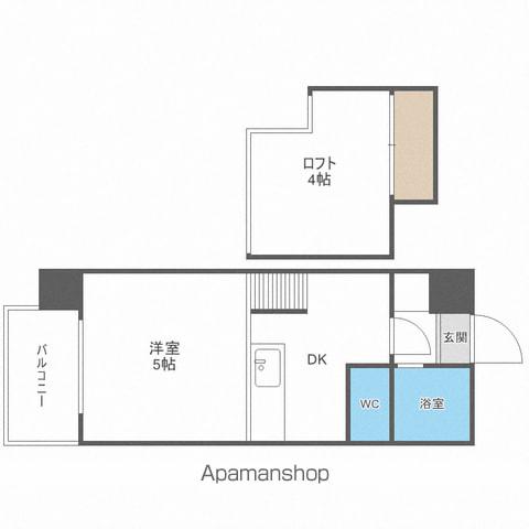 第7AMS円山(2DK/3階)の間取り写真