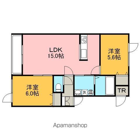 TERRA・NATAL (2LDK/2階)の間取り写真
