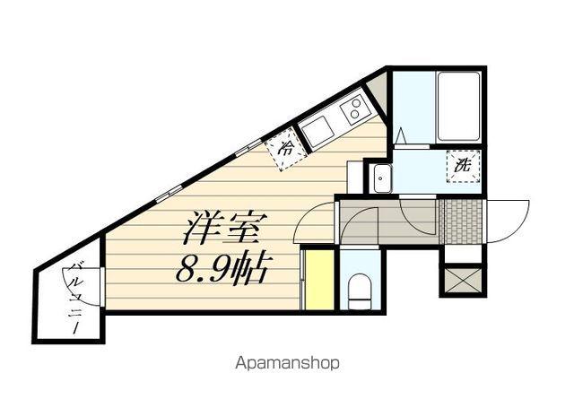 サンライトⅠ(ワンルーム/6階)の間取り写真