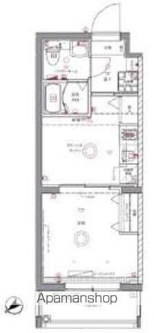 ユリカロゼAZ墨田イースト(1DK/4階)の間取り写真