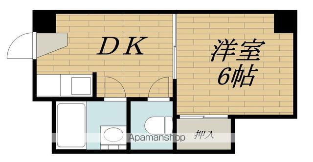 コスモ新北野(ワンルーム/5階)の間取り写真