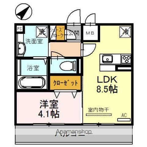 はなあずみ(1LDK/2階)の間取り写真