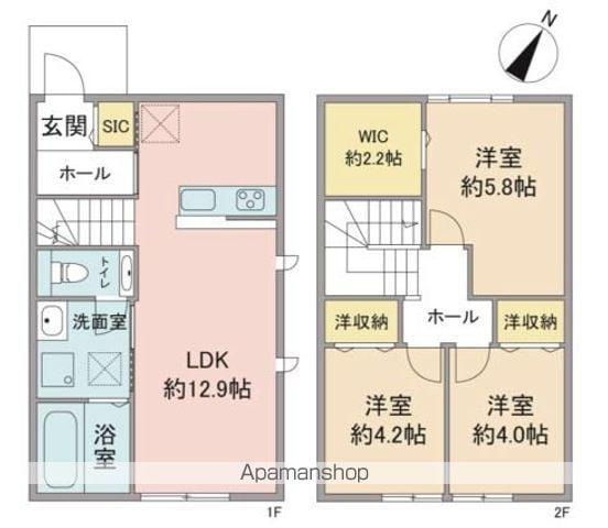 プラムハウス(3LDK/1階)の間取り写真