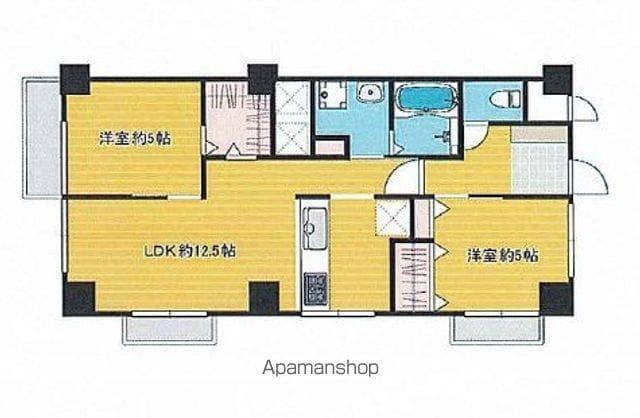 鶴見平和プラザマンション(2LDK/1階)の間取り写真