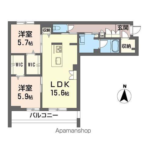 シャーメゾン フローラ(2LDK/3階)の間取り写真