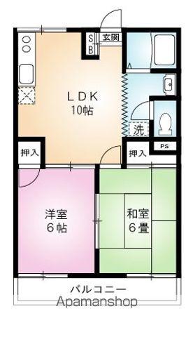 ビレッジグリーンヒル(2LDK/1階)の間取り写真
