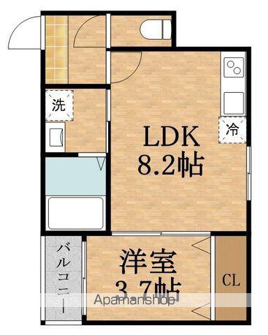 メゾンアンジュ鴫野(1LDK/1階)の間取り写真