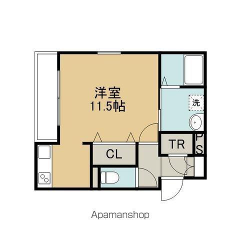 SUMICLO IV(ワンルーム/1階)の間取り写真