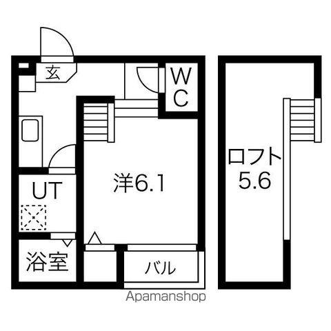 VILLETTA SASASHIMA (1K/2階)の間取り写真