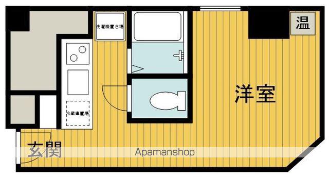 シャンティハウス(ワンルーム/3階)の間取り写真