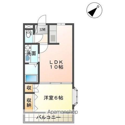 ローズ・フェアリーⅡ(1LDK/5階)の間取り写真