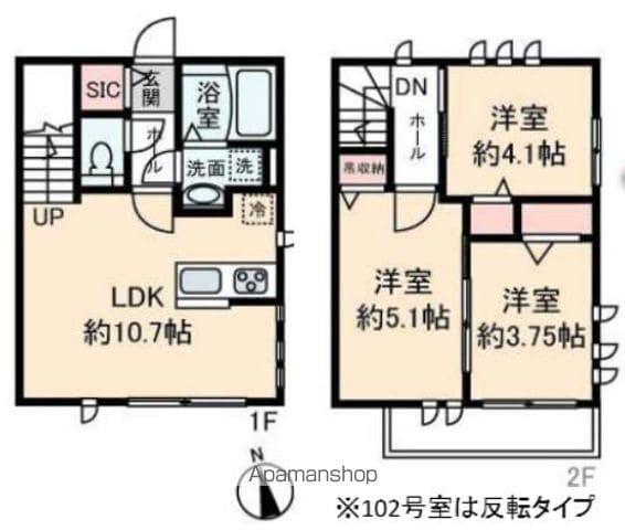 リヴィエール下井草(3LDK/1階)の間取り写真