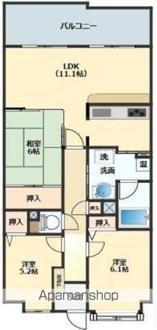 シャルマンコーポ野洲2(3LDK/2階)の間取り写真