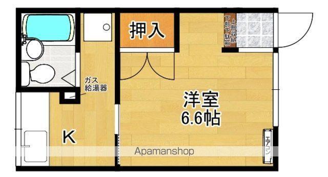 ホワイトハウス60(1K/1階)の間取り写真