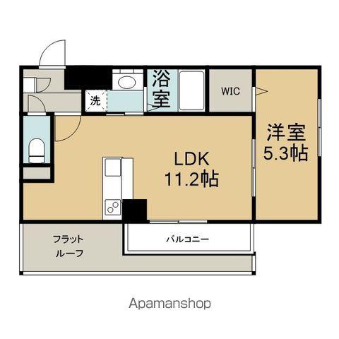 高津ビル(1LDK/3階)の間取り写真