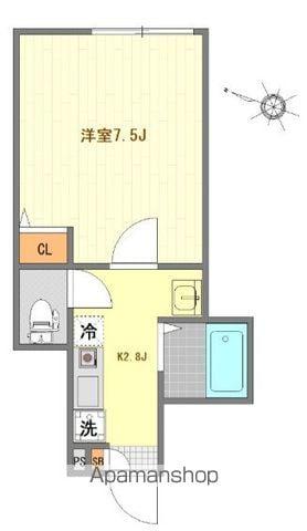 PRENDRE M 南阿佐ヶ谷(1K/1階)の間取り写真