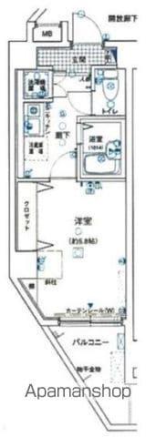 シンシア本郷三丁目(1K/9階)の間取り写真