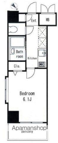 クレイスプリンシア池袋(1K/6階)の間取り写真