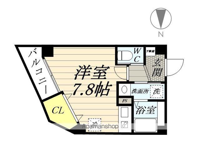 BCASA横浜大口2(ワンルーム/2階)の間取り写真