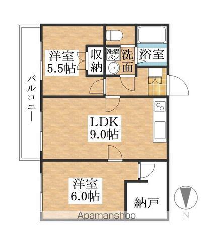 ドリームハイツエリカ(2SLDK/6階)の間取り写真