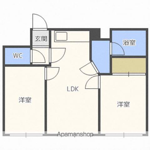 東和ハイツ(2DK/3階)の間取り写真