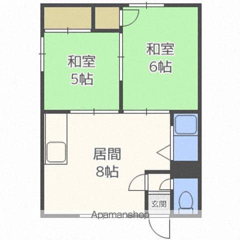 ハイツ澄(2DK/1階)の間取り写真